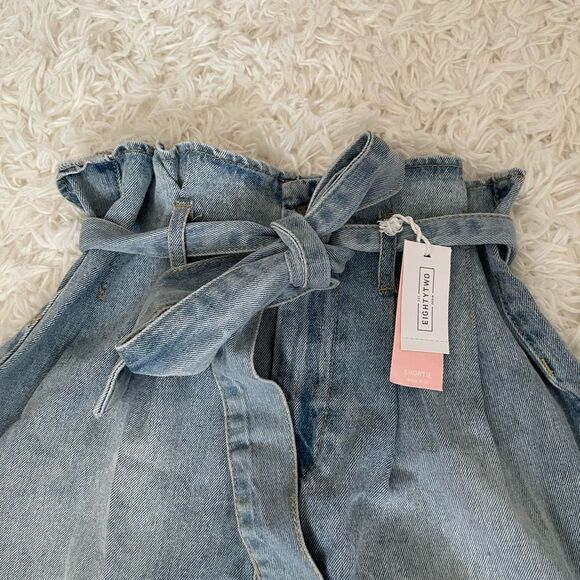 3/$45 Paperbag Mom Jean Shorts - Picture 2 of 5